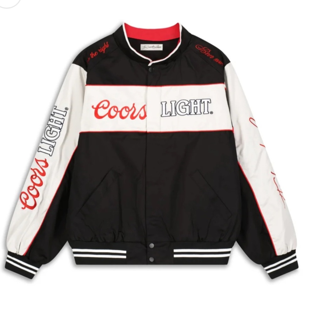 NWT Coors Light Black and White Jacket small The laundry room